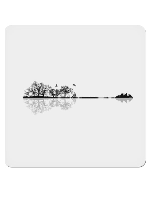Nature's Harmony Guitar 4x4&#x22; Square Sticker-Stickers-TooLoud-1-Davson Sales