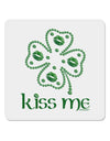 Kiss Me Clover 4x4&#x22; Square Sticker-Stickers-TooLoud-1-Davson Sales