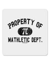 Mathletic Department Distressed 4x4&#x22; Square Sticker 4 Pieces-Stickers-TooLoud-White-Davson Sales