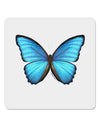 Big Blue Butterfly 4x4&#x22; Square Sticker-Stickers-TooLoud-1-Davson Sales