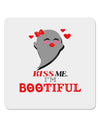 Kiss Me BOOtiful Ghost Red 4x4&#x22; Square Sticker 4 Pieces-Stickers-TooLoud-White-Davson Sales