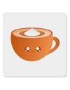 Cute Holiday Drink Pumpkin Spice Latte 4x4&#x22; Square Sticker 4 Pieces-Stickers-TooLoud-White-Davson Sales