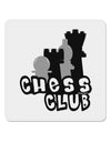 Chess Club 4x4&#x22; Square Sticker 4 Pieces-Stickers-TooLoud-White-Davson Sales