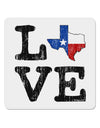 Texas Love Distressed Design 4x4&#x22; Square Sticker 4 Pieces-Stickers-TooLoud-White-Davson Sales