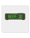 Beer 30 - Digital Clock 4x4&#x22; Square Sticker 4 Pieces-Stickers-TooLoud-White-Davson Sales