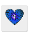 Water Droplet Heart Blue 4x4&#x22; Square Sticker 4 Pieces-Stickers-TooLoud-White-Davson Sales