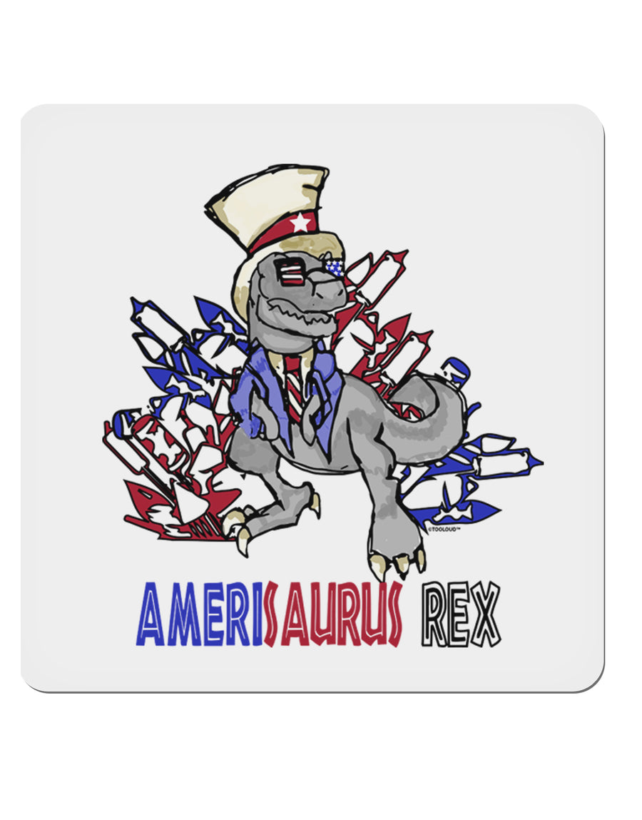 TooLoud AMERISAURUS REX 4x4 Inch Square Stickers - 4 Pieces-Stickers-TooLoud-Davson Sales