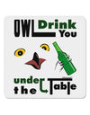 Owl Drink You Under the Table 4x4&#x22; Square Sticker-Stickers-TooLoud-1-Davson Sales