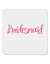 Bridesmaid Design - Diamonds - Color 4x4&#x22; Square Sticker 4 Pieces-Stickers-TooLoud-White-Davson Sales