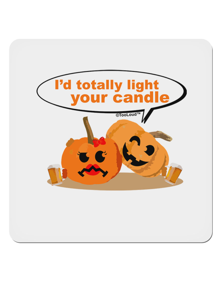 Light your candle 4x4&#x22; Square Sticker 4 Pieces-Stickers-TooLoud-White-Davson Sales