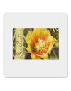 Bee Cactus with Text 4x4&#x22; Square Sticker-Stickers-TooLoud-1-Davson Sales