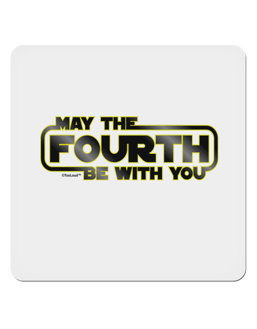 May The Fourth Be With You 4x4&#x22; Square Sticker-Stickers-TooLoud-1-Davson Sales