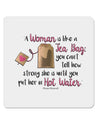 Woman Like A Tea Bag Eleanor R 4x4&#x22; Square Sticker