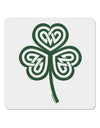 Celtic Knot Irish Shamrock 4x4&#x22; Square Sticker 4 Pieces-Stickers-TooLoud-White-Davson Sales