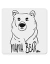 TooLoud Mama Bear 4x4 Inch Square Stickers - 4 Pieces-Stickers-TooLoud-Davson Sales