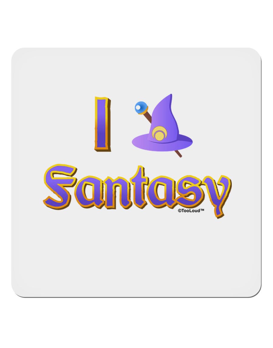 I Love Fantasy 4x4&#x22; Square Sticker-Stickers-TooLoud-1-Davson Sales