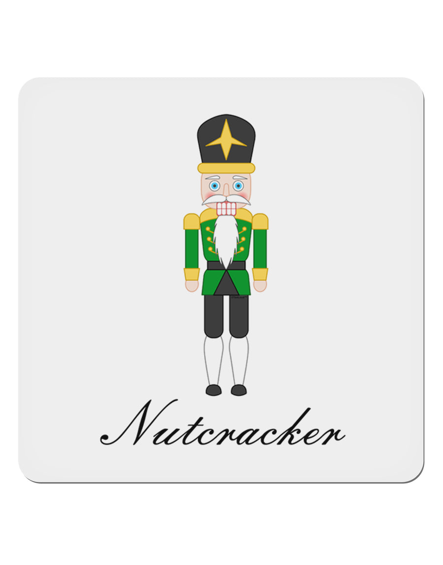 Nutcracker - Green Gold Black Text 4x4&#x22; Square Sticker 4 Pieces-Stickers-TooLoud-White-Davson Sales