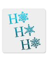 Ho Ho Ho Snowflakes 4x4&#x22; Square Sticker-Stickers-TooLoud-1-Davson Sales