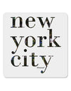 New York City - City Lights 4x4&#x22; Square Sticker 4 Pieces-Stickers-TooLoud-White-Davson Sales