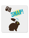 Oh Snap Chocolate Easter Bunny 4x4&#x22; Square Sticker 4 Pieces-Stickers-TooLoud-White-Davson Sales