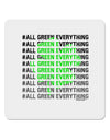 All Green Everything Clover 4x4&#x22; Square Sticker-Stickers-TooLoud-4-Davson Sales