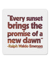 Emerson Sunset Quote 4x4" Square Sticker-Stickers-TooLoud-1 Piece-Davson Sales