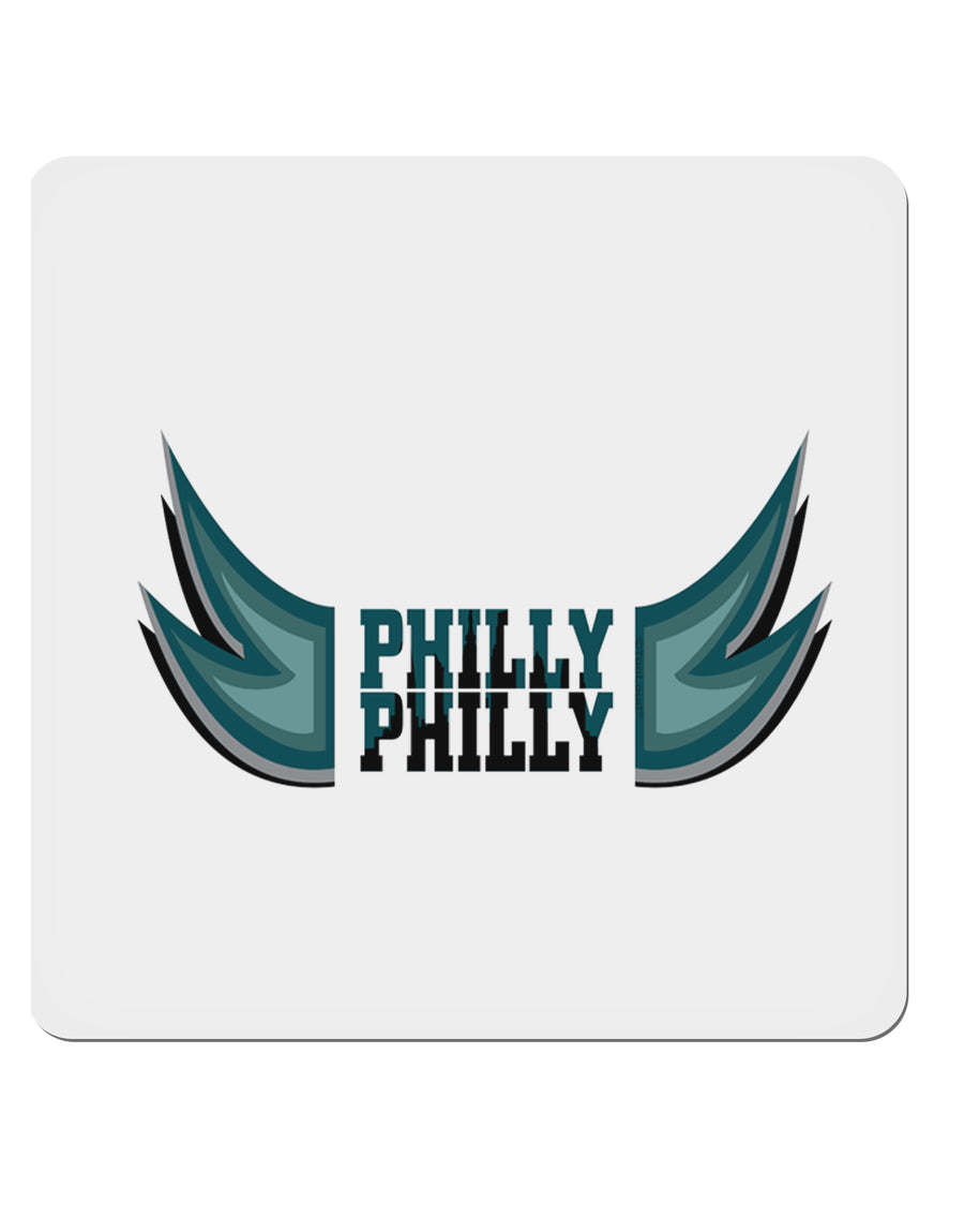 Philly Philly Funny Beer Drinking 4x4&#x22; Square Sticker-Stickers-TooLoud-1-Davson Sales