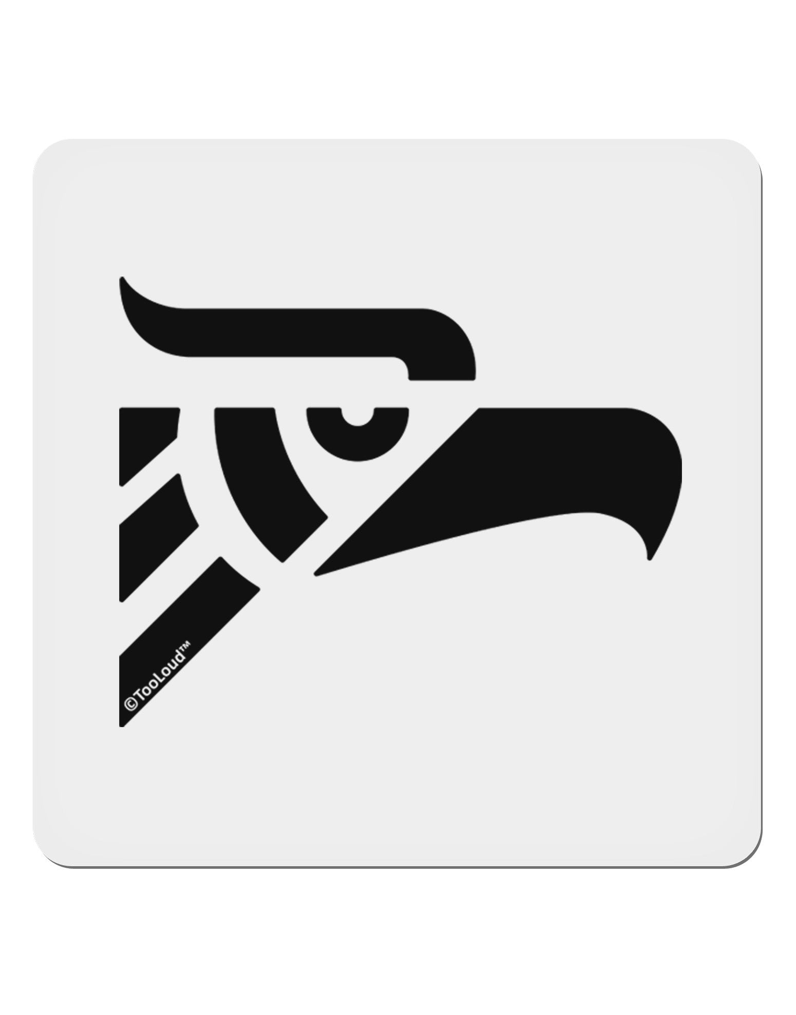 Hecho en Mexico Eagle Symbol 4x4&#x22; Square Sticker 4 Pieces-Stickers-TooLoud-White-Davson Sales