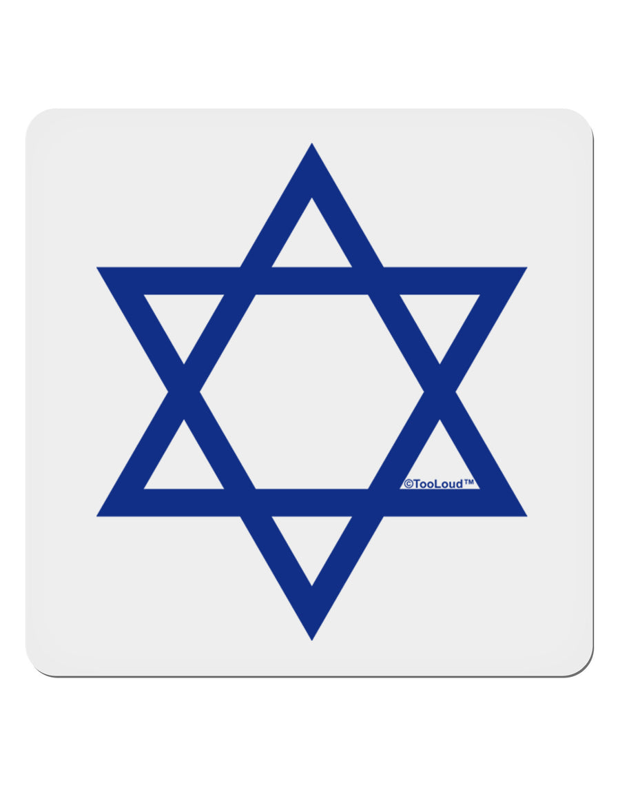 Jewish Star of David 4x4&#x22; Square Sticker-Stickers-TooLoud-1-Davson Sales