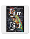 Rare Bird - Colorful Feather 4x4&#x22; Square Sticker-Stickers-TooLoud-1-Davson Sales