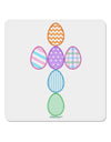 Easter Egg Cross Faux Applique 4x4&#x22; Square Sticker-Stickers-TooLoud-1-Davson Sales