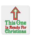 This Guy Is Ready For Christmas 4x4&#x22; Square Sticker 4 Pieces-Stickers-TooLoud-White-Davson Sales