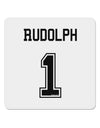 Reindeer Jersey - Rudolph 1 4x4&#x22; Square Sticker 4 Pieces-Stickers-TooLoud-White-Davson Sales