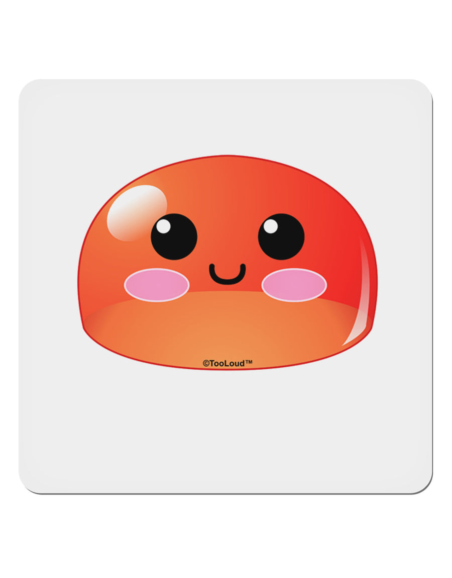 Cute RPG Slime - Red 4x4&#x22; Square Sticker 4 Pieces-Stickers-TooLoud-White-Davson Sales