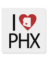 I Heart Phoenix 4x4&#x22; Square Sticker-Stickers-TooLoud-1-Davson Sales