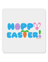 Cute Decorative Hoppy Easter Design 4x4&#x22; Square Sticker 4 Pieces-Stickers-TooLoud-White-Davson Sales