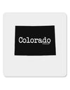 Colorado - United States Shape 4x4&#x22; Square Sticker 4 Pieces-Stickers-TooLoud-White-Davson Sales