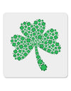 St. Patrick's Day Shamrock Design - Shamrocks 4x4&#x22; Square Sticker 4 Pieces-Stickers-TooLoud-White-Davson Sales