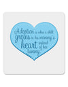 Adoption is When - Mom and Son Quote 4x4&#x22; Square Sticker 4 Pieces-Stickers-TooLoud-White-Davson Sales