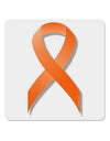 Leukemia Awareness Ribbon - Orange 4x4&#x22; Square Sticker 4 Pieces-Stickers-TooLoud-White-Davson Sales