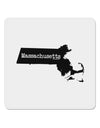 Massachusetts - United States Shape 4x4&#x22; Square Sticker 4 Pieces-Stickers-TooLoud-White-Davson Sales