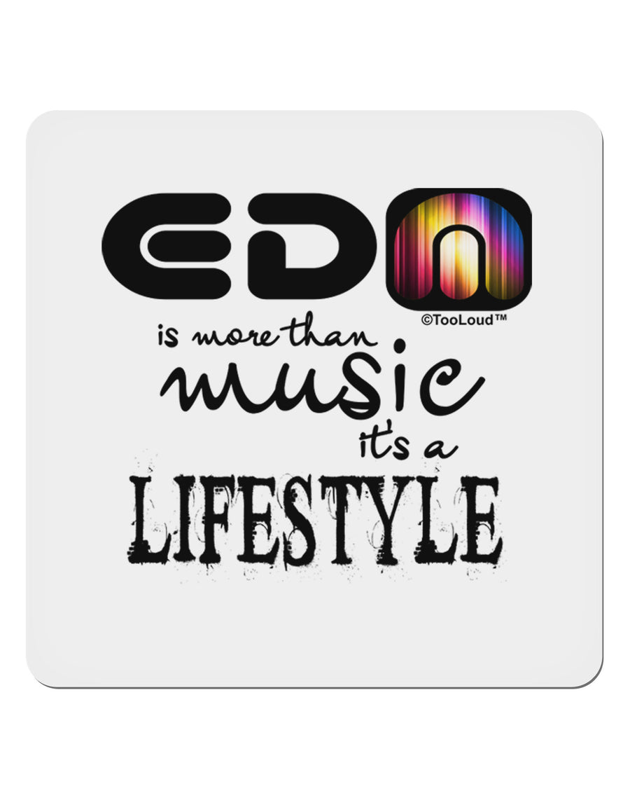 EDM - A Lifestyle 4x4&#x22; Square Sticker-Stickers-TooLoud-1-Davson Sales