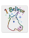 I Believe in Unicorns 4x4&#x22; Square Sticker 4 Pieces-Stickers-TooLoud-White-Davson Sales