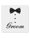 Tuxedo - Groom 4x4&#x22; Square Sticker-Stickers-TooLoud-1-Davson Sales