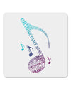 Music Note Typography 4x4&#x22; Square Sticker-Stickers-TooLoud-1-Davson Sales