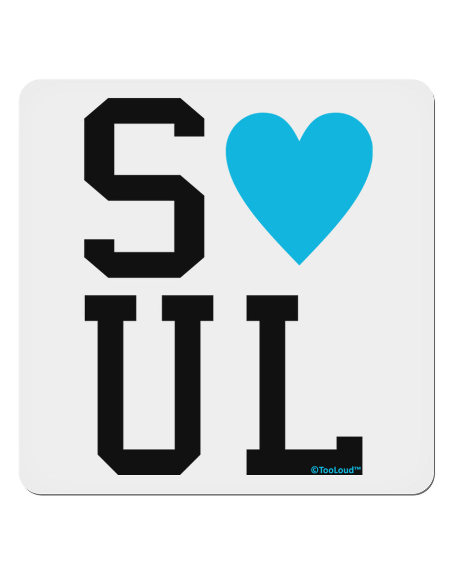 Matching Soulmate Design - Soul - Blue 4x4&#x22; Square Sticker 4 Pieces-Stickers-TooLoud-White-Davson Sales