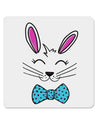 Happy Easter Bunny Face 4x4 Inch Square Stickers - 4 Pieces-Stickers-TooLoud-Davson Sales