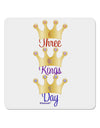 Three Kings Day - C M B Crowns 4x4&#x22; Square Sticker 4 Pieces-Stickers-TooLoud-White-Davson Sales