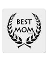 Best Mom - Wreath Design 4x4&#x22; Square Sticker 4 Pieces-Stickers-TooLoud-White-Davson Sales