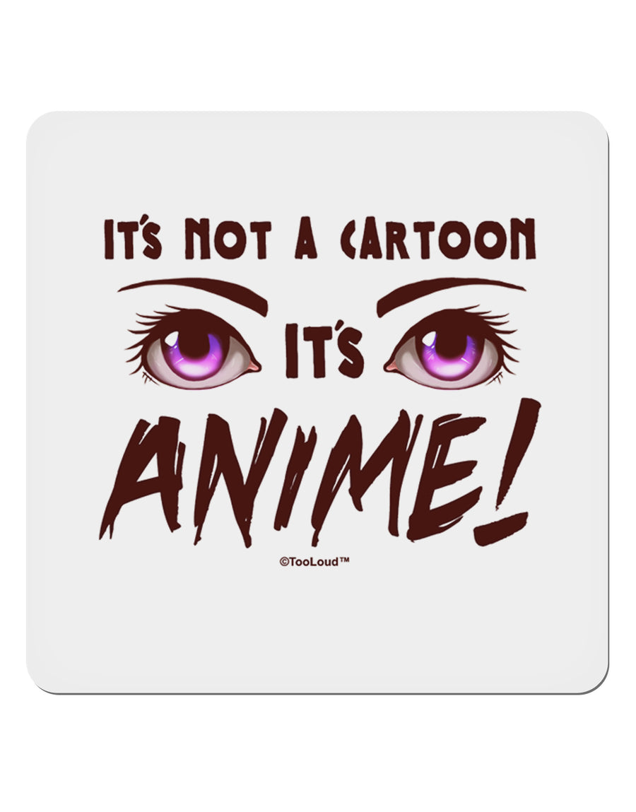 Not A Cartoon Eyes Magenta 4x4&#x22; Square Sticker-Stickers-TooLoud-1-Davson Sales